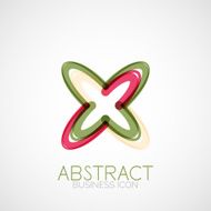Symmetric abstract geometric shape N143