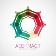 Symmetric abstract geometric shape N153