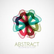 Symmetric abstract geometric shape N155