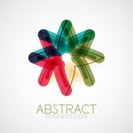 Symmetric abstract geometric shape N159