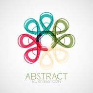 Symmetric abstract geometric shape N160