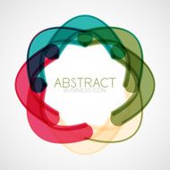 Symmetric abstract geometric shape N163