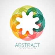 Symmetric abstract geometric shape N168
