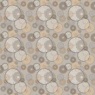 seamless pattern with clocks and cog wheels