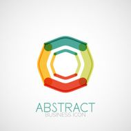 Symmetric abstract geometric shape N171