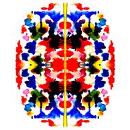 colorful symmetric watercolor painting