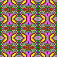 seamless geometry vintage pattern ethnic style ornamental backg N244