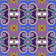 seamless geometry vintage pattern ethnic style ornamental backg N256