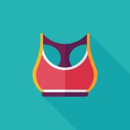 sports tank vest flat icon with long shadow eps10 N11