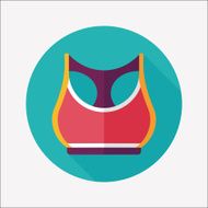 sports tank vest flat icon with long shadow eps10 N15