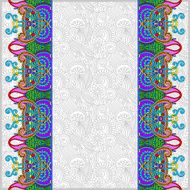 ornamental background with flower ribbon stripe pattern greeti N103
