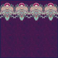 ornamental background with flower ribbon stripe pattern greeti N105