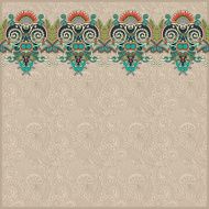 ornamental background with flower ribbon stripe pattern greeti N106