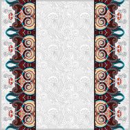 ornamental background with flower ribbon stripe pattern greeti N108