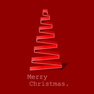 Modern abstract Christmas tree vector background