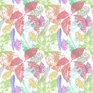 fall leaves set autumn collection floral background N3