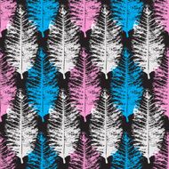 Autumn leaves seamless pattern floral background N3