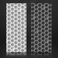 White And Gray Geometric Texture Banner
