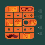 fashion flat infographic N42