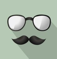 Mustache and Glasses Icon