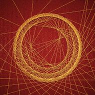 Vector abstract background with embroidery on cardboard N7