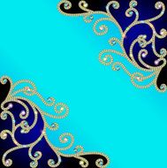 background with gold pattern of precious stones N2