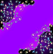 background with ornaments of precious stones