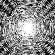 Black and White Abstract Psychedelic Art Background Vector Illu N10