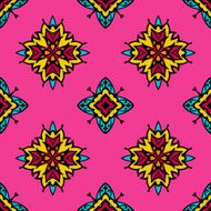 Pink Festive Abstract Vector Pattern N2
