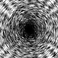 Black and White Abstract Psychedelic Art Background Vector Illu N14