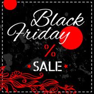 Black Friday red and black