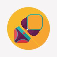 Swimming suit flat icon with long shadow N18