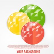Vector abstract circles template Object web N4
