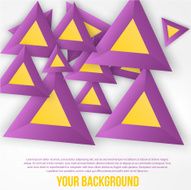 Vector abstract triangles background Object web N2