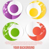 Vector abstract circles template Object web N5