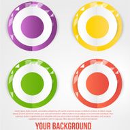 Vector abstract circles template Object web N6
