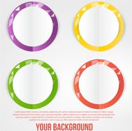Vector abstract circles template Object web N7