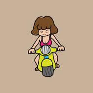 Gild rides motocycle