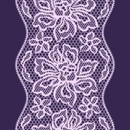 Old lace seamless pattern with ornamental flowers