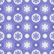Seamless snowflakes pattern N5