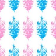 Autumn leaves seamless pattern floral background N6