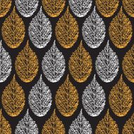 Autumn leaves seamless pattern floral background N11