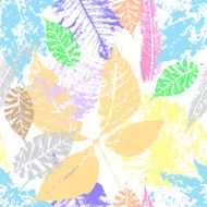 fall leaves set autumn collection floral background N10