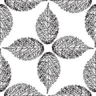 Autumn leaves seamless pattern floral background N14