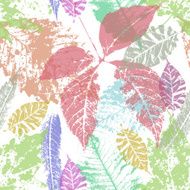 fall leaves set autumn collection floral background N13