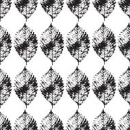 Autumn leaves seamless pattern floral background N21