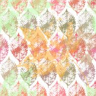 Autumn leaves seamless pattern floral background N23