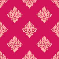Pink and beige floral seamless pattern