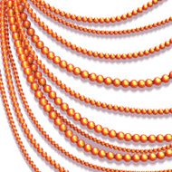 Vector abstract background with colored beads N4