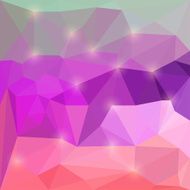Abstract bright polygonal triangular background with glaring lights for design N29